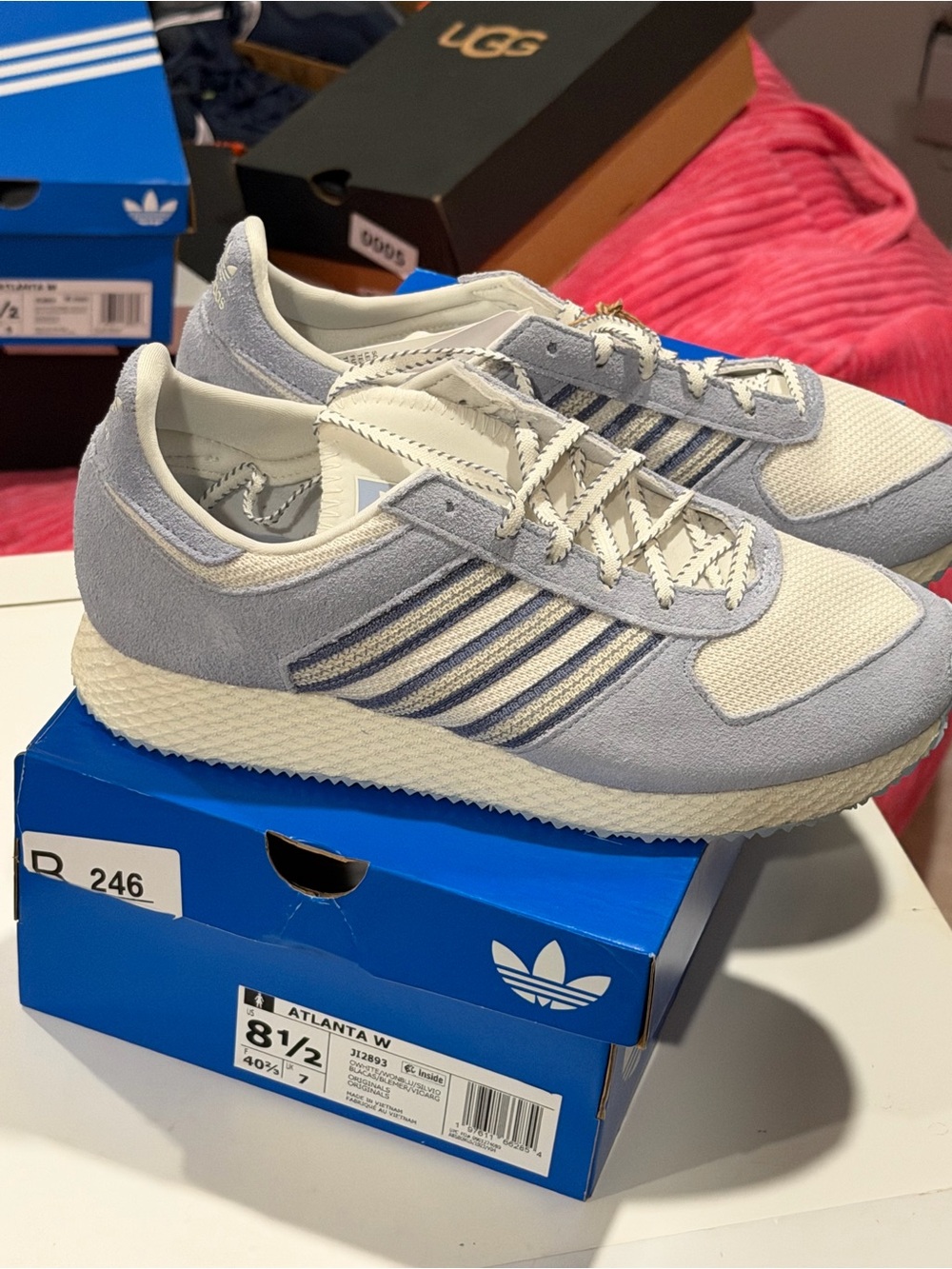 adidas Atlanta W Sneakers in Light Gray and Cream